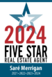 2024 Five Star Real Estate Agent.