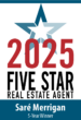 2025 Five Star Real Estate Agent.